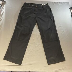 Dickies Mens Double Knee Work Pants Black Straight Leg Reinforced Trousers 36x30